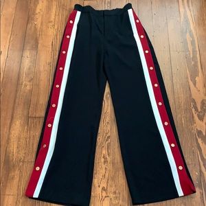 Wide leg button side pants. Zara. Worn once.